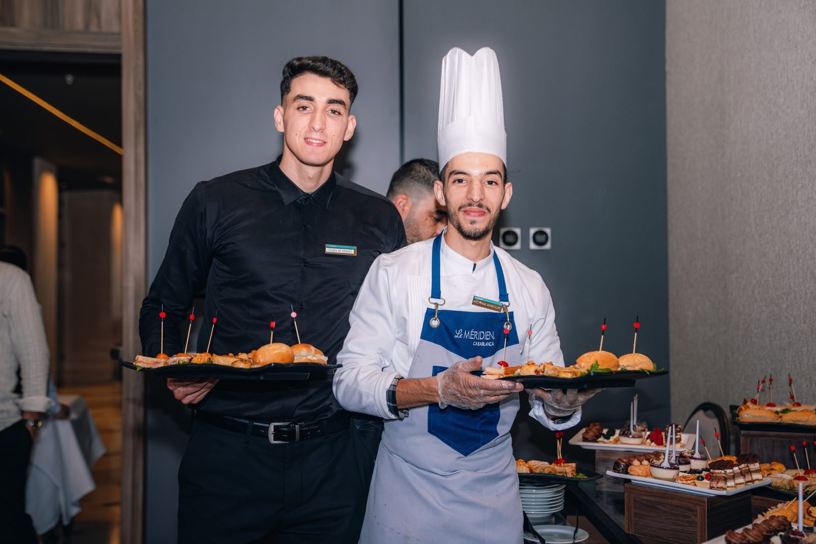 Service traiteur lors d'un événement d'entreprise