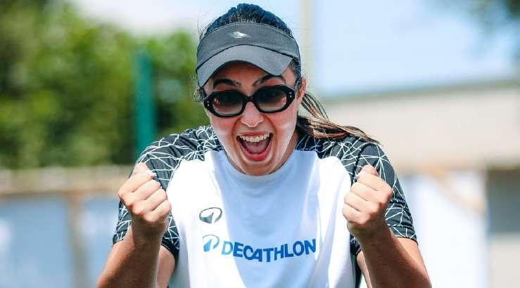 Une participante Decathlon Maroc explose de joie aux Olympiades ONE